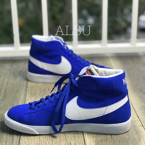 NWT Nike Blazer MID PRM Racer Blue M AUTHENTIC - Picture 2 of 7